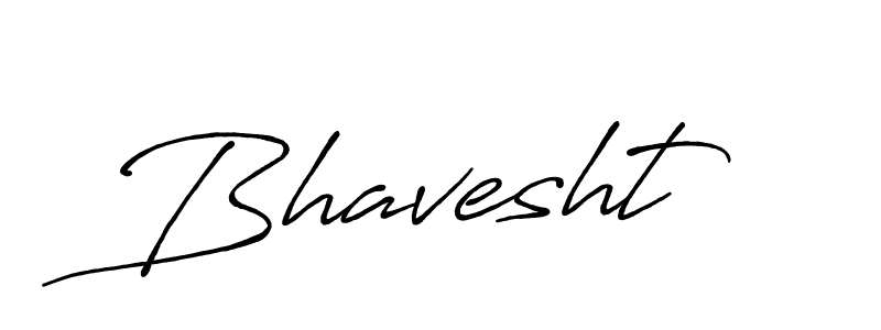 Make a beautiful signature design for name Bhavesht. With this signature (Antro_Vectra_Bolder) style, you can create a handwritten signature for free. Bhavesht signature style 7 images and pictures png