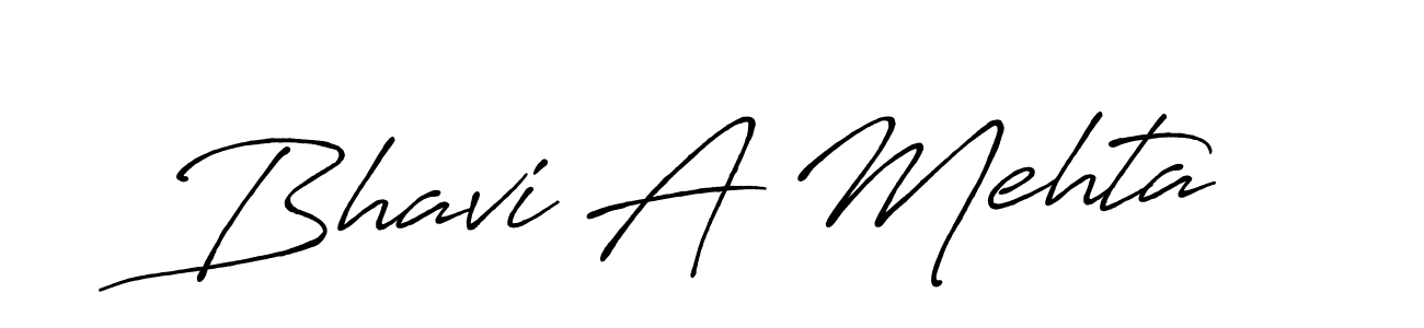 Use a signature maker to create a handwritten signature online. With this signature software, you can design (Antro_Vectra_Bolder) your own signature for name Bhavi A Mehta. Bhavi A Mehta signature style 7 images and pictures png