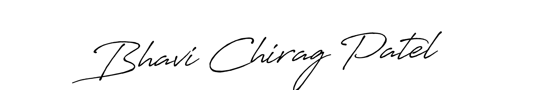 How to make Bhavi Chirag Patel signature? Antro_Vectra_Bolder is a professional autograph style. Create handwritten signature for Bhavi Chirag Patel name. Bhavi Chirag Patel signature style 7 images and pictures png