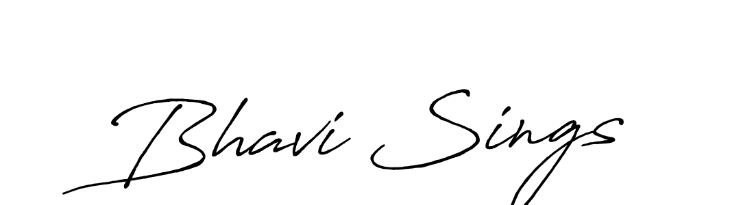 Also we have Bhavi Sings name is the best signature style. Create professional handwritten signature collection using Antro_Vectra_Bolder autograph style. Bhavi Sings signature style 7 images and pictures png