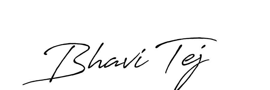 Bhavi Tej stylish signature style. Best Handwritten Sign (Antro_Vectra_Bolder) for my name. Handwritten Signature Collection Ideas for my name Bhavi Tej. Bhavi Tej signature style 7 images and pictures png