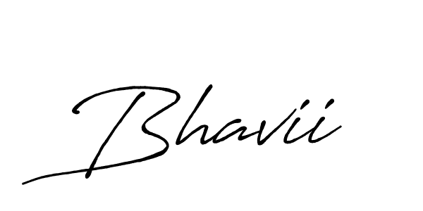 Design your own signature with our free online signature maker. With this signature software, you can create a handwritten (Antro_Vectra_Bolder) signature for name Bhavii. Bhavii signature style 7 images and pictures png