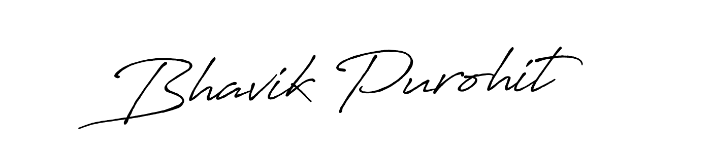 Antro_Vectra_Bolder is a professional signature style that is perfect for those who want to add a touch of class to their signature. It is also a great choice for those who want to make their signature more unique. Get Bhavik Purohit name to fancy signature for free. Bhavik Purohit signature style 7 images and pictures png