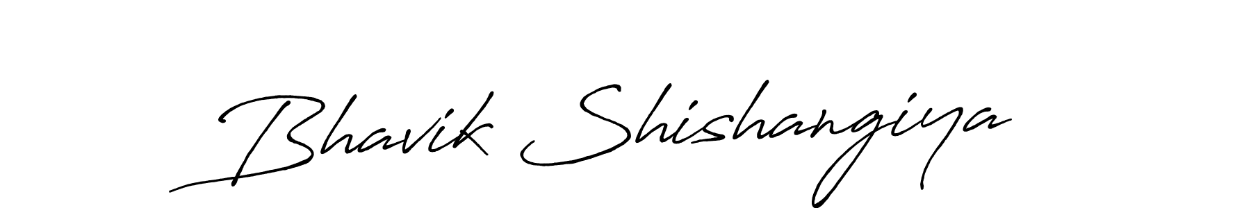 Also we have Bhavik Shishangiya name is the best signature style. Create professional handwritten signature collection using Antro_Vectra_Bolder autograph style. Bhavik Shishangiya signature style 7 images and pictures png