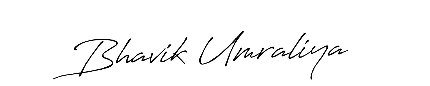 Use a signature maker to create a handwritten signature online. With this signature software, you can design (Antro_Vectra_Bolder) your own signature for name Bhavik Umraliya. Bhavik Umraliya signature style 7 images and pictures png