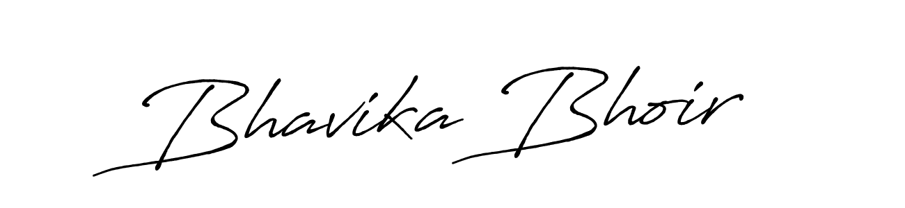 Also we have Bhavika Bhoir name is the best signature style. Create professional handwritten signature collection using Antro_Vectra_Bolder autograph style. Bhavika Bhoir signature style 7 images and pictures png