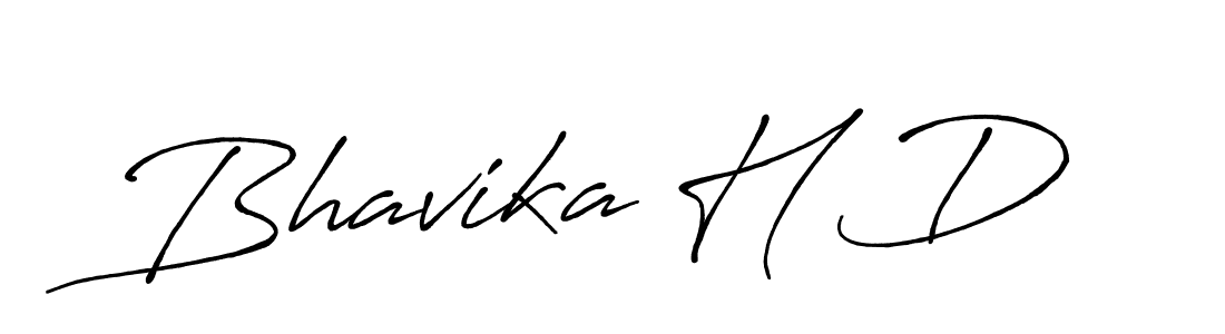 Design your own signature with our free online signature maker. With this signature software, you can create a handwritten (Antro_Vectra_Bolder) signature for name Bhavika H D. Bhavika H D signature style 7 images and pictures png