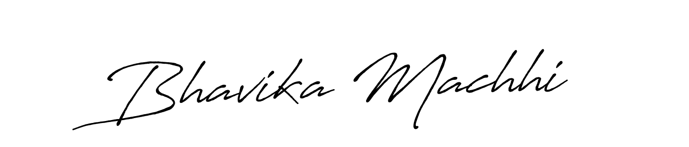 Design your own signature with our free online signature maker. With this signature software, you can create a handwritten (Antro_Vectra_Bolder) signature for name Bhavika Machhi. Bhavika Machhi signature style 7 images and pictures png