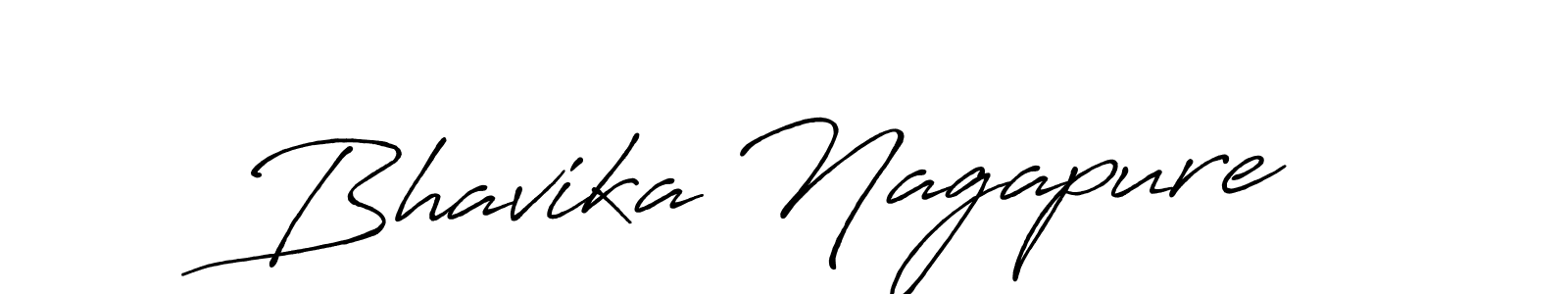 Similarly Antro_Vectra_Bolder is the best handwritten signature design. Signature creator online .You can use it as an online autograph creator for name Bhavika Nagapure. Bhavika Nagapure signature style 7 images and pictures png