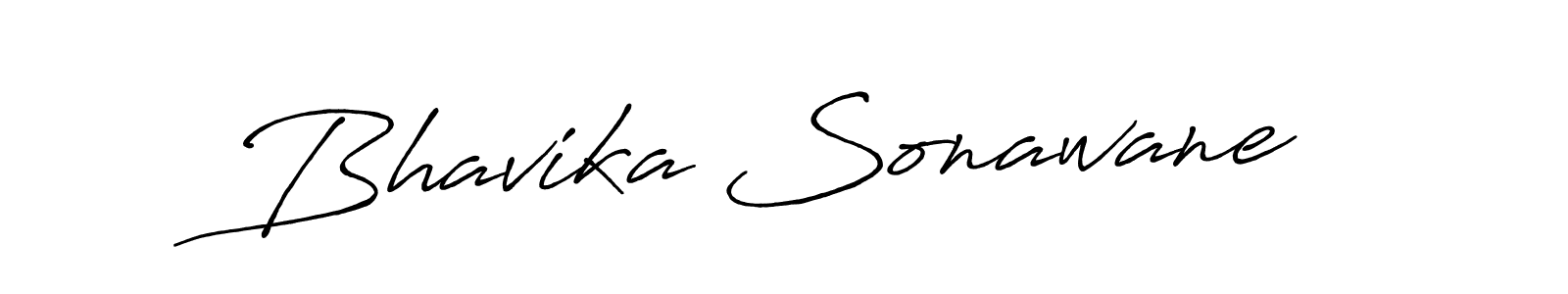 Design your own signature with our free online signature maker. With this signature software, you can create a handwritten (Antro_Vectra_Bolder) signature for name Bhavika Sonawane. Bhavika Sonawane signature style 7 images and pictures png