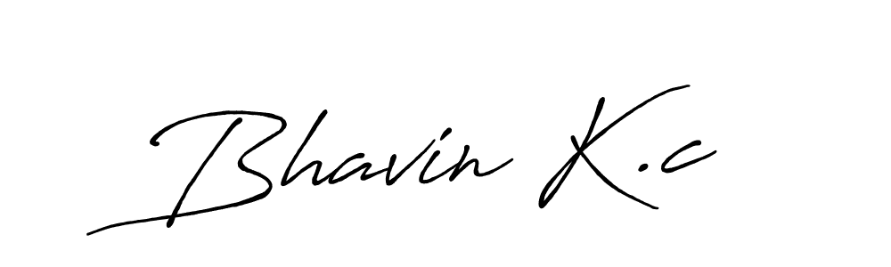 Design your own signature with our free online signature maker. With this signature software, you can create a handwritten (Antro_Vectra_Bolder) signature for name Bhavin K.c. Bhavin K.c signature style 7 images and pictures png