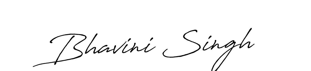 Design your own signature with our free online signature maker. With this signature software, you can create a handwritten (Antro_Vectra_Bolder) signature for name Bhavini Singh. Bhavini Singh signature style 7 images and pictures png