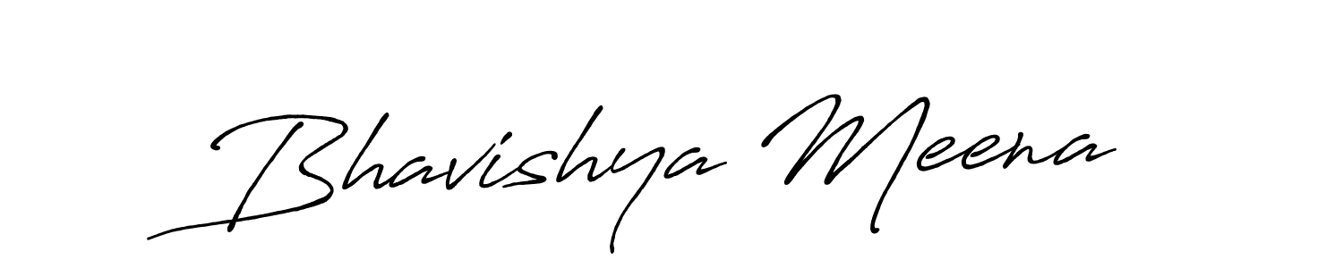 Design your own signature with our free online signature maker. With this signature software, you can create a handwritten (Antro_Vectra_Bolder) signature for name Bhavishya Meena. Bhavishya Meena signature style 7 images and pictures png