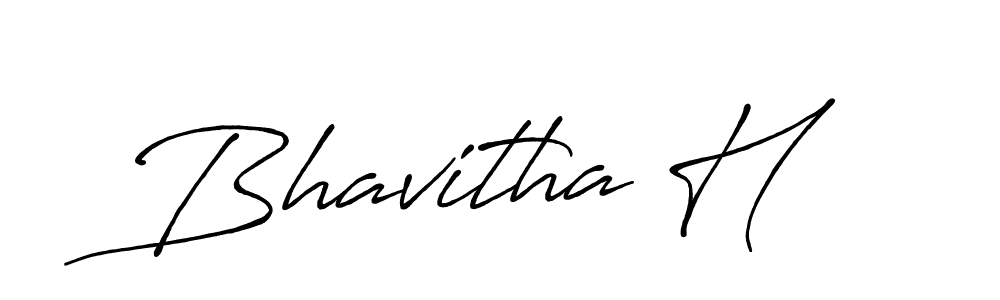 Also we have Bhavitha H name is the best signature style. Create professional handwritten signature collection using Antro_Vectra_Bolder autograph style. Bhavitha H signature style 7 images and pictures png