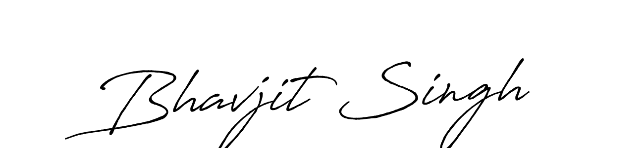 Make a beautiful signature design for name Bhavjit Singh. With this signature (Antro_Vectra_Bolder) style, you can create a handwritten signature for free. Bhavjit Singh signature style 7 images and pictures png