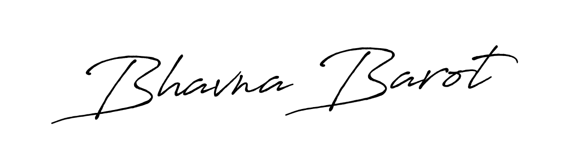 Make a beautiful signature design for name Bhavna Barot. With this signature (Antro_Vectra_Bolder) style, you can create a handwritten signature for free. Bhavna Barot signature style 7 images and pictures png