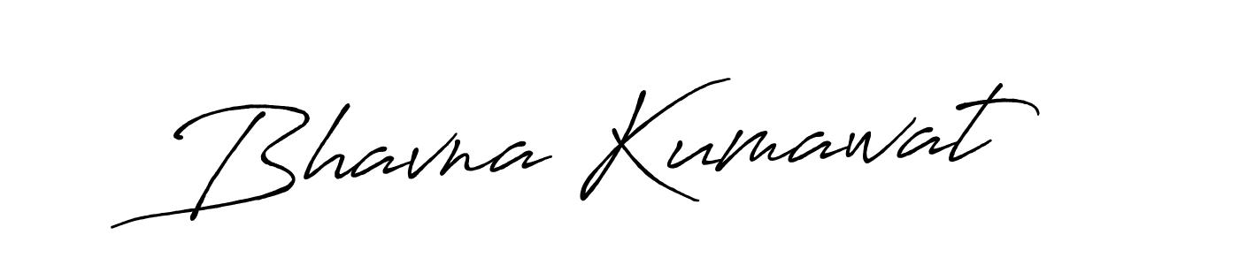 Make a beautiful signature design for name Bhavna Kumawat. With this signature (Antro_Vectra_Bolder) style, you can create a handwritten signature for free. Bhavna Kumawat signature style 7 images and pictures png