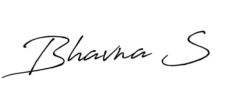 How to make Bhavna S signature? Antro_Vectra_Bolder is a professional autograph style. Create handwritten signature for Bhavna S name. Bhavna S signature style 7 images and pictures png