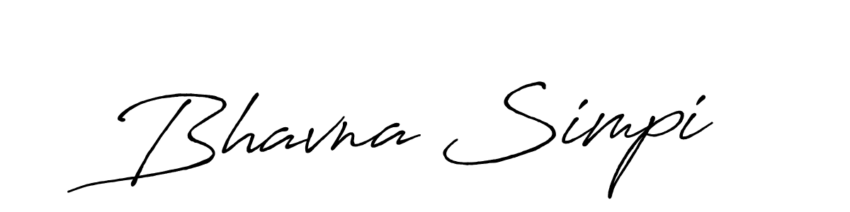 Once you've used our free online signature maker to create your best signature Antro_Vectra_Bolder style, it's time to enjoy all of the benefits that Bhavna Simpi name signing documents. Bhavna Simpi signature style 7 images and pictures png