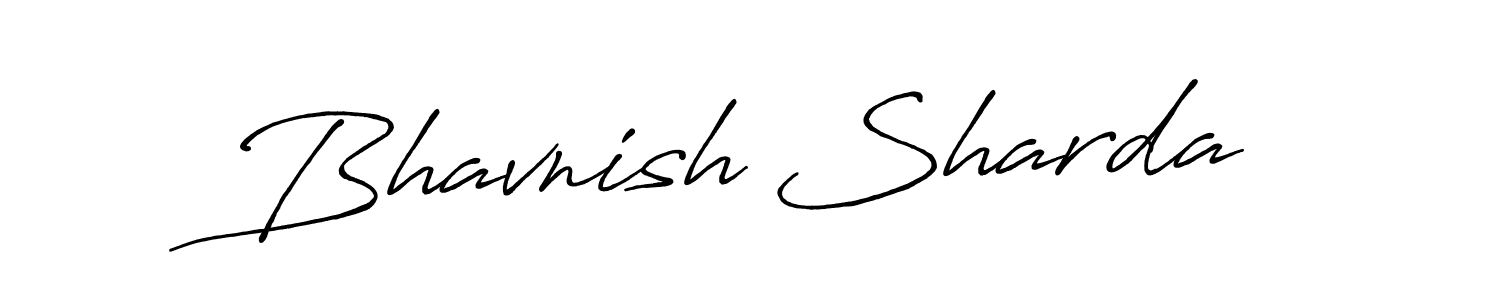 How to Draw Bhavnish Sharda signature style? Antro_Vectra_Bolder is a latest design signature styles for name Bhavnish Sharda. Bhavnish Sharda signature style 7 images and pictures png