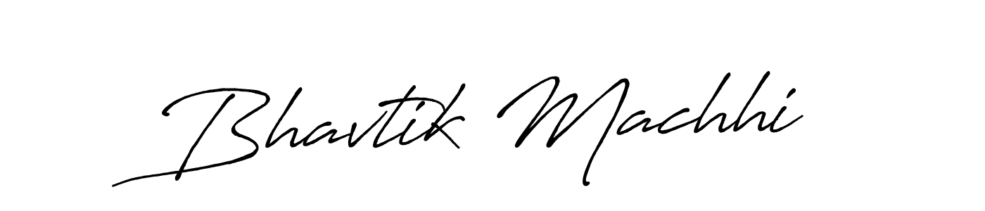 Also we have Bhavtik Machhi name is the best signature style. Create professional handwritten signature collection using Antro_Vectra_Bolder autograph style. Bhavtik Machhi signature style 7 images and pictures png