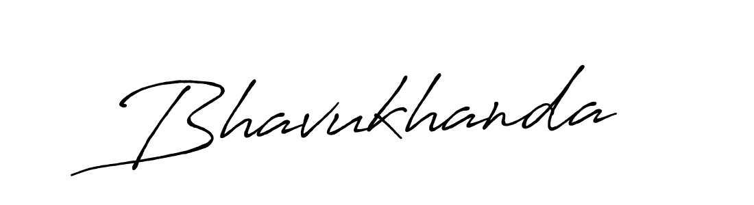 Create a beautiful signature design for name Bhavukhanda. With this signature (Antro_Vectra_Bolder) fonts, you can make a handwritten signature for free. Bhavukhanda signature style 7 images and pictures png