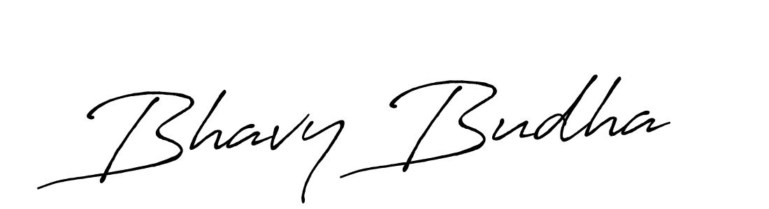 How to make Bhavy Budha name signature. Use Antro_Vectra_Bolder style for creating short signs online. This is the latest handwritten sign. Bhavy Budha signature style 7 images and pictures png