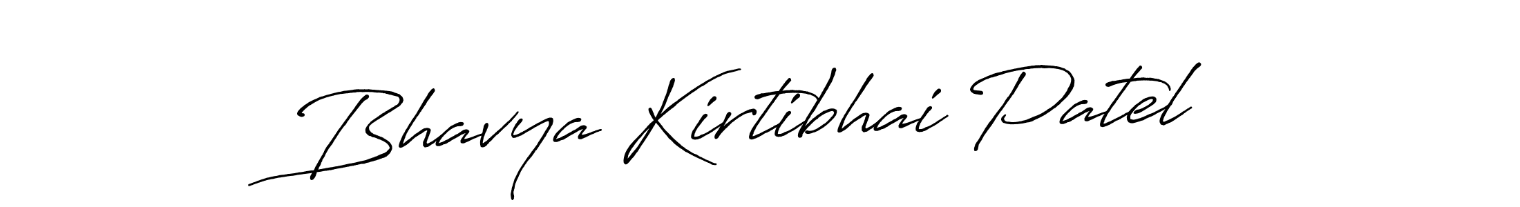 Make a beautiful signature design for name Bhavya Kirtibhai Patel. With this signature (Antro_Vectra_Bolder) style, you can create a handwritten signature for free. Bhavya Kirtibhai Patel signature style 7 images and pictures png