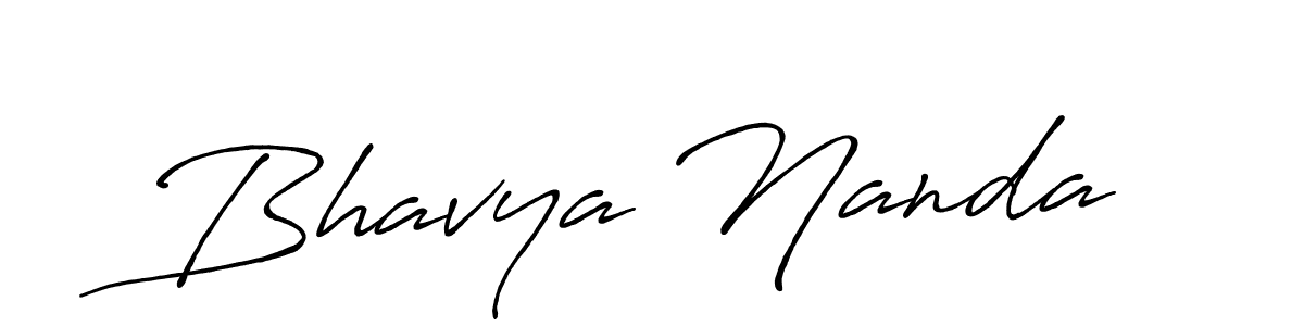 It looks lik you need a new signature style for name Bhavya Nanda. Design unique handwritten (Antro_Vectra_Bolder) signature with our free signature maker in just a few clicks. Bhavya Nanda signature style 7 images and pictures png