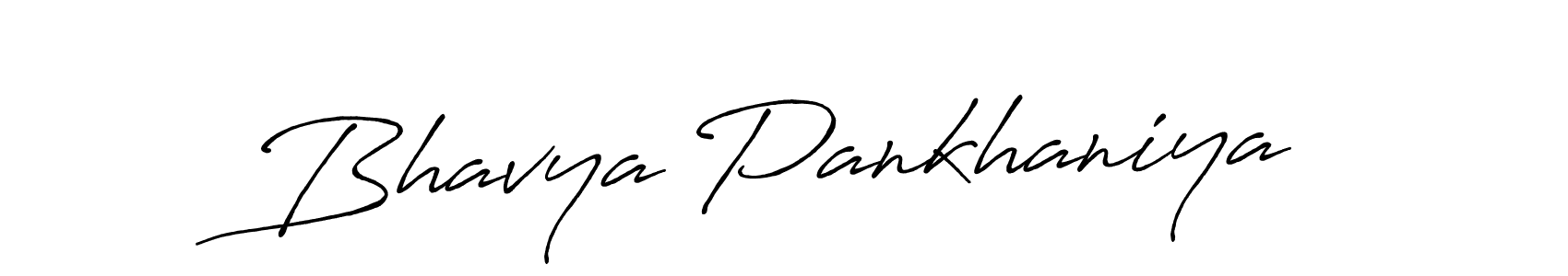 Similarly Antro_Vectra_Bolder is the best handwritten signature design. Signature creator online .You can use it as an online autograph creator for name Bhavya Pankhaniya. Bhavya Pankhaniya signature style 7 images and pictures png