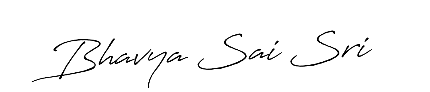 It looks lik you need a new signature style for name Bhavya Sai Sri. Design unique handwritten (Antro_Vectra_Bolder) signature with our free signature maker in just a few clicks. Bhavya Sai Sri signature style 7 images and pictures png