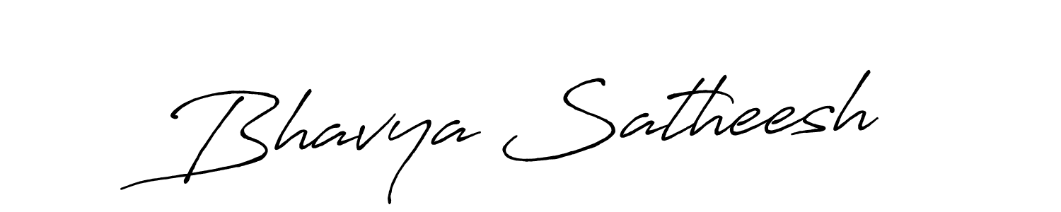 How to make Bhavya Satheesh signature? Antro_Vectra_Bolder is a professional autograph style. Create handwritten signature for Bhavya Satheesh name. Bhavya Satheesh signature style 7 images and pictures png