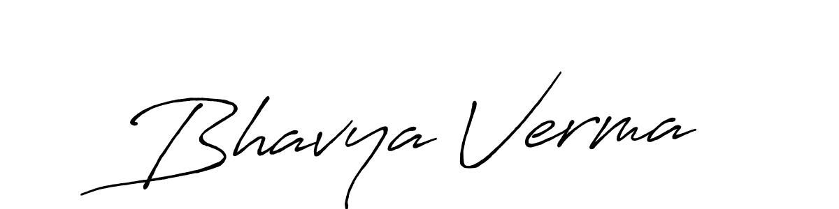 It looks lik you need a new signature style for name Bhavya Verma. Design unique handwritten (Antro_Vectra_Bolder) signature with our free signature maker in just a few clicks. Bhavya Verma signature style 7 images and pictures png
