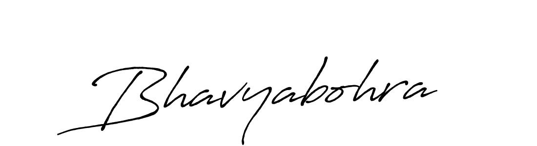 How to make Bhavyabohra signature? Antro_Vectra_Bolder is a professional autograph style. Create handwritten signature for Bhavyabohra name. Bhavyabohra signature style 7 images and pictures png