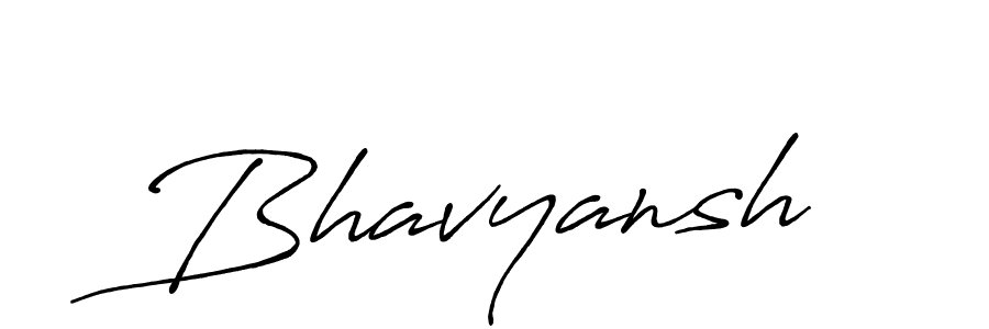 Create a beautiful signature design for name Bhavyansh. With this signature (Antro_Vectra_Bolder) fonts, you can make a handwritten signature for free. Bhavyansh signature style 7 images and pictures png