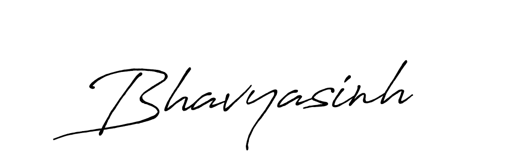 Design your own signature with our free online signature maker. With this signature software, you can create a handwritten (Antro_Vectra_Bolder) signature for name Bhavyasinh. Bhavyasinh signature style 7 images and pictures png