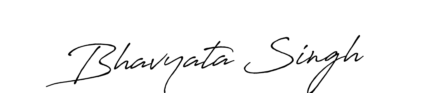 Design your own signature with our free online signature maker. With this signature software, you can create a handwritten (Antro_Vectra_Bolder) signature for name Bhavyata Singh. Bhavyata Singh signature style 7 images and pictures png