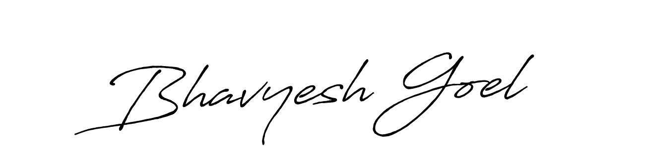Antro_Vectra_Bolder is a professional signature style that is perfect for those who want to add a touch of class to their signature. It is also a great choice for those who want to make their signature more unique. Get Bhavyesh Goel name to fancy signature for free. Bhavyesh Goel signature style 7 images and pictures png