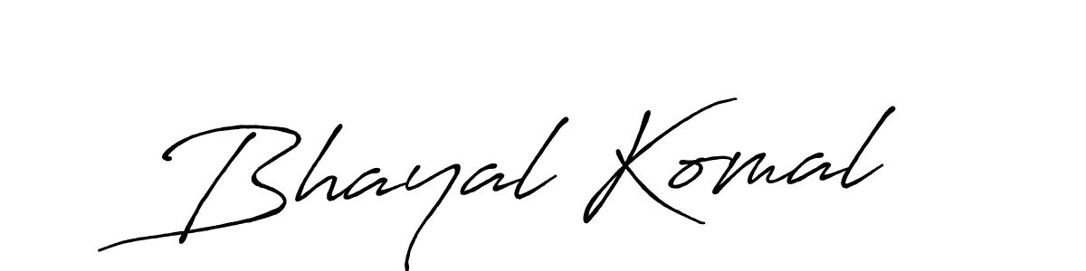 How to Draw Bhayal Komal signature style? Antro_Vectra_Bolder is a latest design signature styles for name Bhayal Komal. Bhayal Komal signature style 7 images and pictures png