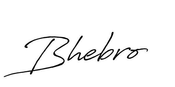 How to make Bhebro name signature. Use Antro_Vectra_Bolder style for creating short signs online. This is the latest handwritten sign. Bhebro signature style 7 images and pictures png