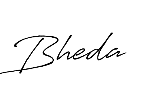 How to make Bheda signature? Antro_Vectra_Bolder is a professional autograph style. Create handwritten signature for Bheda name. Bheda signature style 7 images and pictures png