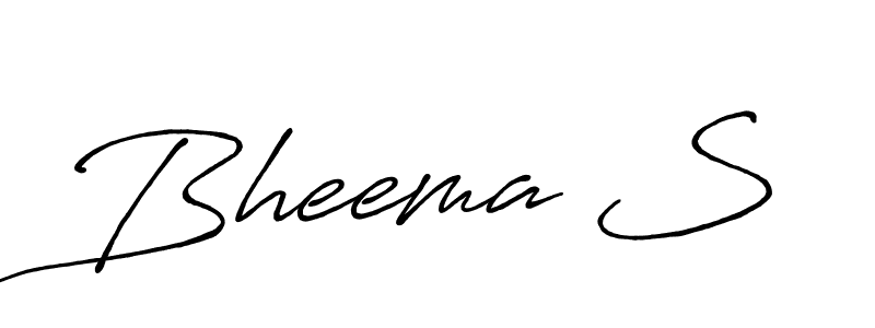 Create a beautiful signature design for name Bheema S. With this signature (Antro_Vectra_Bolder) fonts, you can make a handwritten signature for free. Bheema S signature style 7 images and pictures png