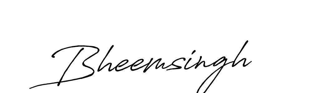 Create a beautiful signature design for name Bheemsingh. With this signature (Antro_Vectra_Bolder) fonts, you can make a handwritten signature for free. Bheemsingh signature style 7 images and pictures png