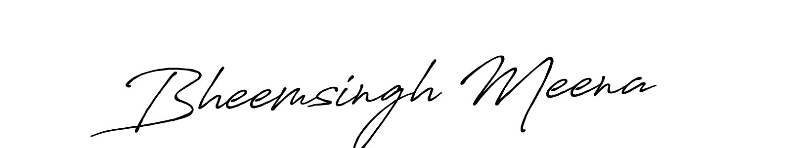 Create a beautiful signature design for name Bheemsingh Meena. With this signature (Antro_Vectra_Bolder) fonts, you can make a handwritten signature for free. Bheemsingh Meena signature style 7 images and pictures png