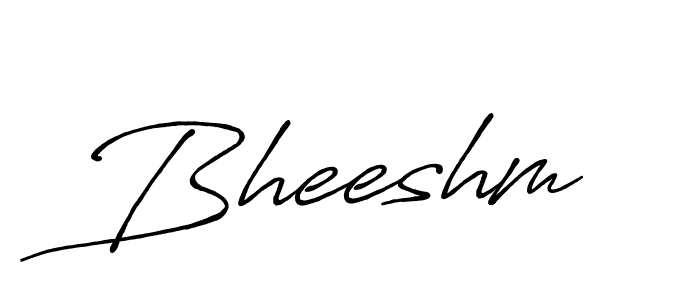 Make a beautiful signature design for name Bheeshm. With this signature (Antro_Vectra_Bolder) style, you can create a handwritten signature for free. Bheeshm signature style 7 images and pictures png