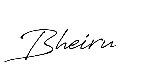 Use a signature maker to create a handwritten signature online. With this signature software, you can design (Antro_Vectra_Bolder) your own signature for name Bheiru. Bheiru signature style 7 images and pictures png