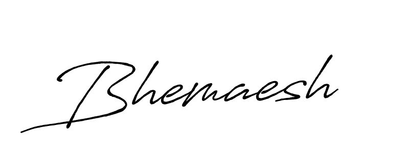 How to make Bhemaesh name signature. Use Antro_Vectra_Bolder style for creating short signs online. This is the latest handwritten sign. Bhemaesh signature style 7 images and pictures png