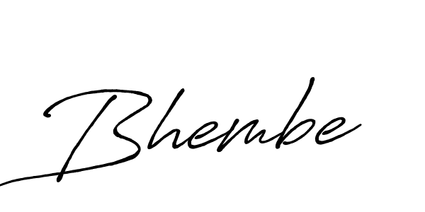 How to make Bhembe name signature. Use Antro_Vectra_Bolder style for creating short signs online. This is the latest handwritten sign. Bhembe signature style 7 images and pictures png