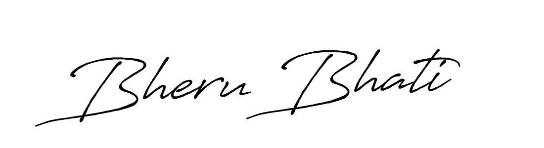 Bheru Bhati stylish signature style. Best Handwritten Sign (Antro_Vectra_Bolder) for my name. Handwritten Signature Collection Ideas for my name Bheru Bhati. Bheru Bhati signature style 7 images and pictures png