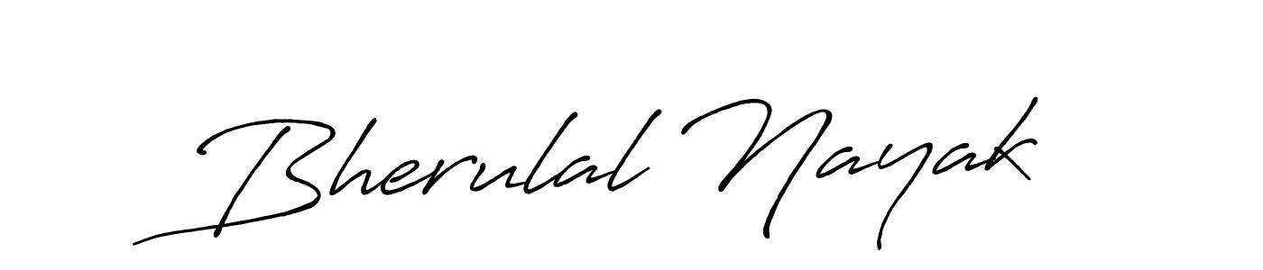 Bherulal Nayak stylish signature style. Best Handwritten Sign (Antro_Vectra_Bolder) for my name. Handwritten Signature Collection Ideas for my name Bherulal Nayak. Bherulal Nayak signature style 7 images and pictures png